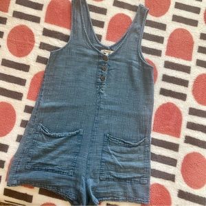 Rip curl blue shirt romper - the most comfy thing ever (L) 🤙🏼 EUC